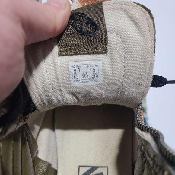 Vans Shoes Vans Sk8-Hi Reissue Mixed Textile Shoes Mens 6.0 Women's 7.5 - Picture 15 of 15